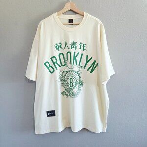 Brooklyn Nets Wah Yan Ching Nin Short Sleeve T Shirt - Year of Dragon 2024
